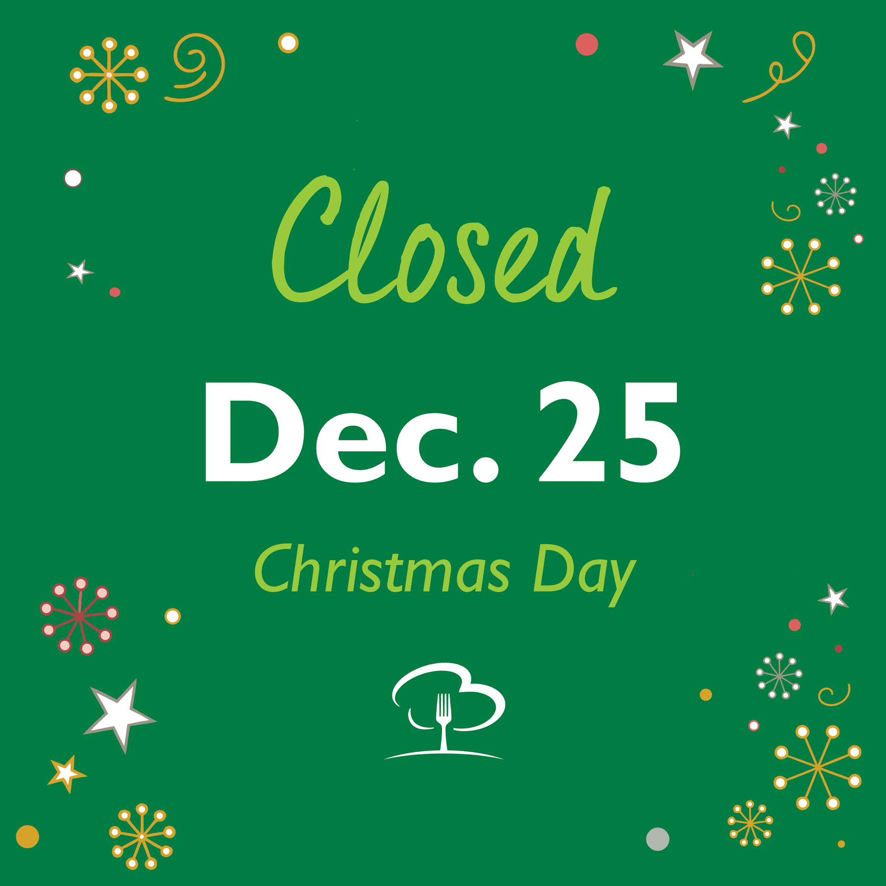 Closed Xmas Day - Bluff Country Co-Op