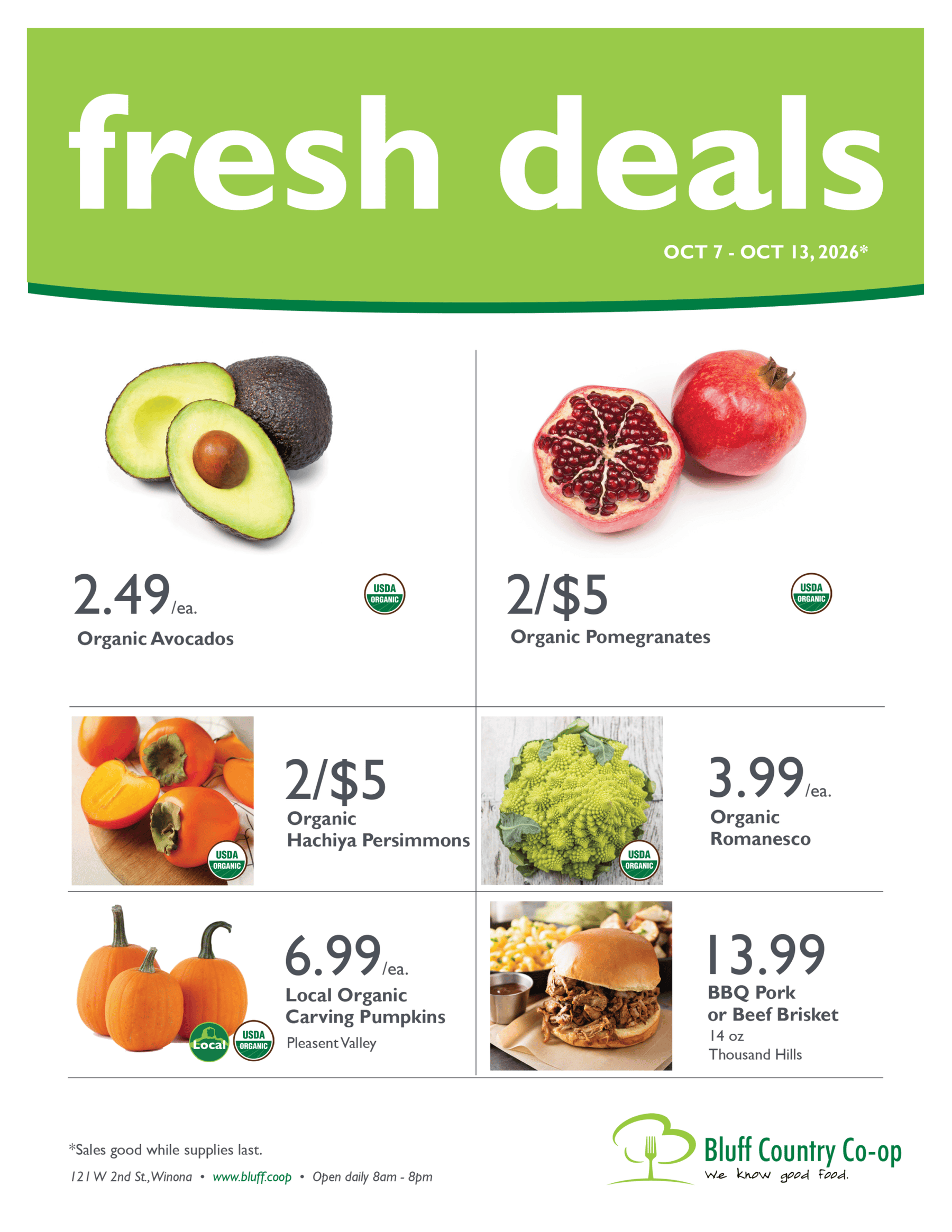 Flyer Fresh Deals Oct. 7 Flyer Fresh Deals Oct. 7 Scaled - Bluff Country Co-Op