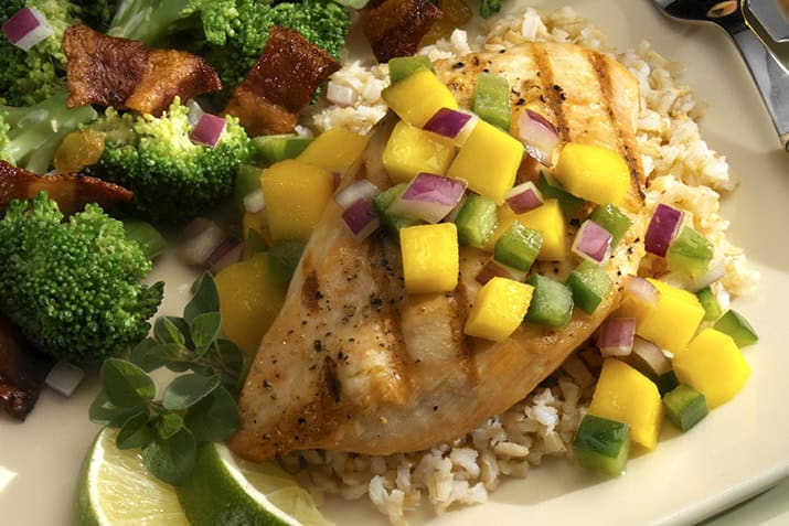Mango Chicken – 048 Grilled Chicken With Mango Salsa 0 - Bluff Country Co-Op