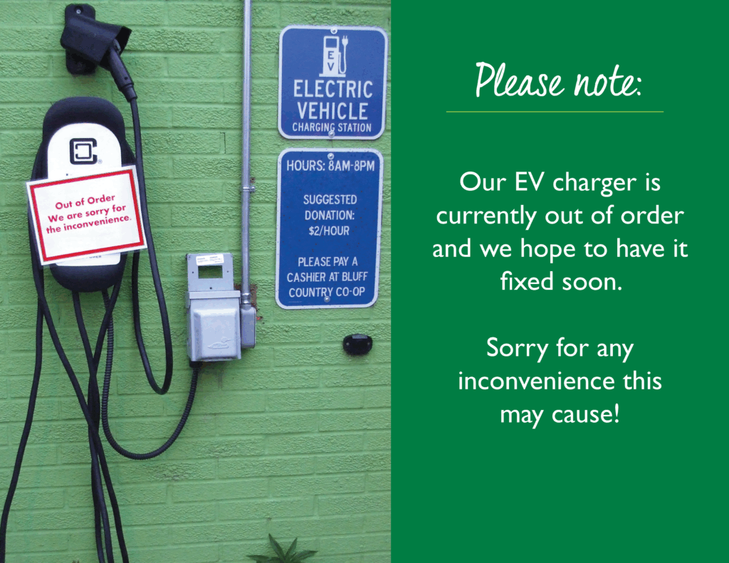 Out Of Order Ev - Bluff Country Co-Op