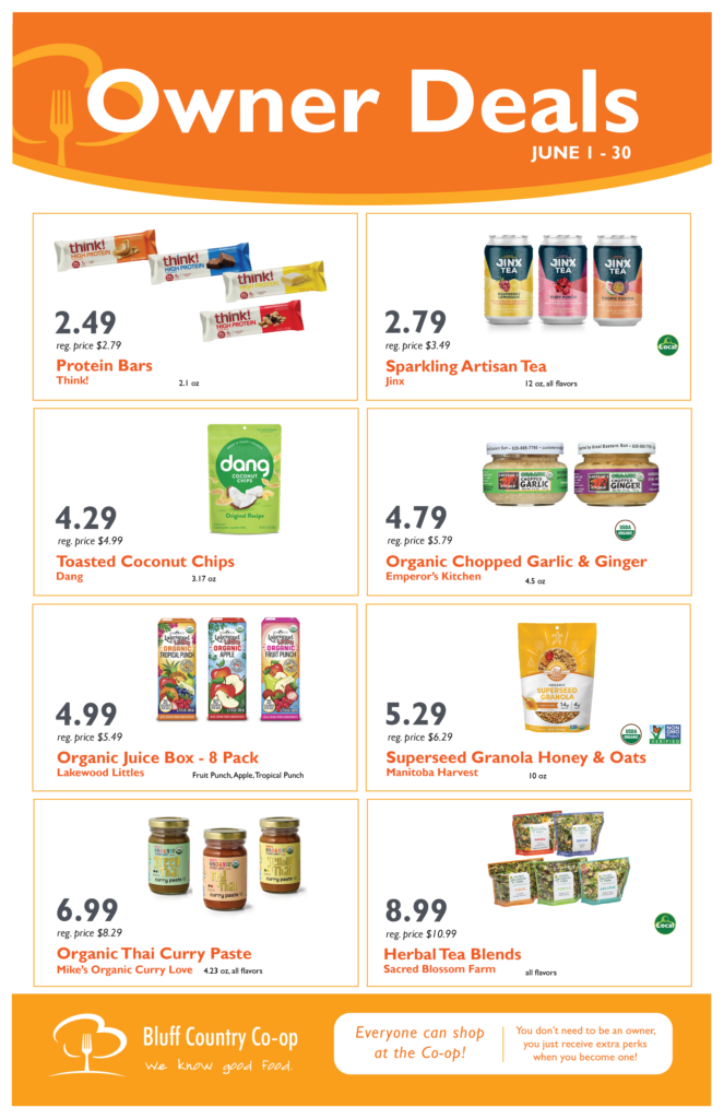 Owner Deals June 8Up Owner Deals June 8Up - Bluff Country Co-Op