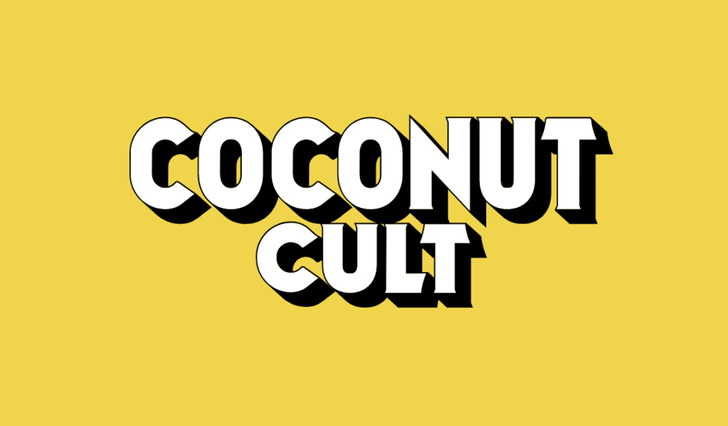 Coconut Cult Yogurt Logo Yellow - Bluff Country Co-Op